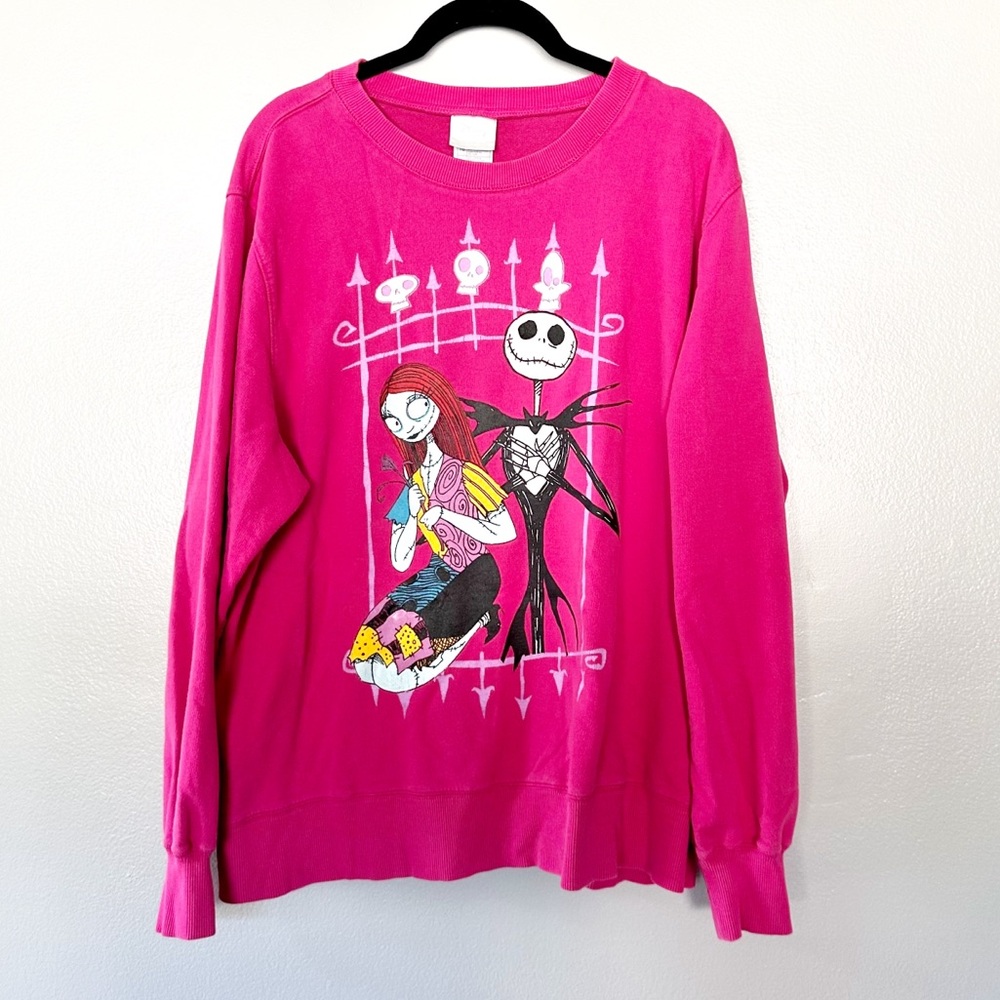 Vintage Y2K Disney Store The Nightmare Before Christmas Crewneck Sweatshirt XL